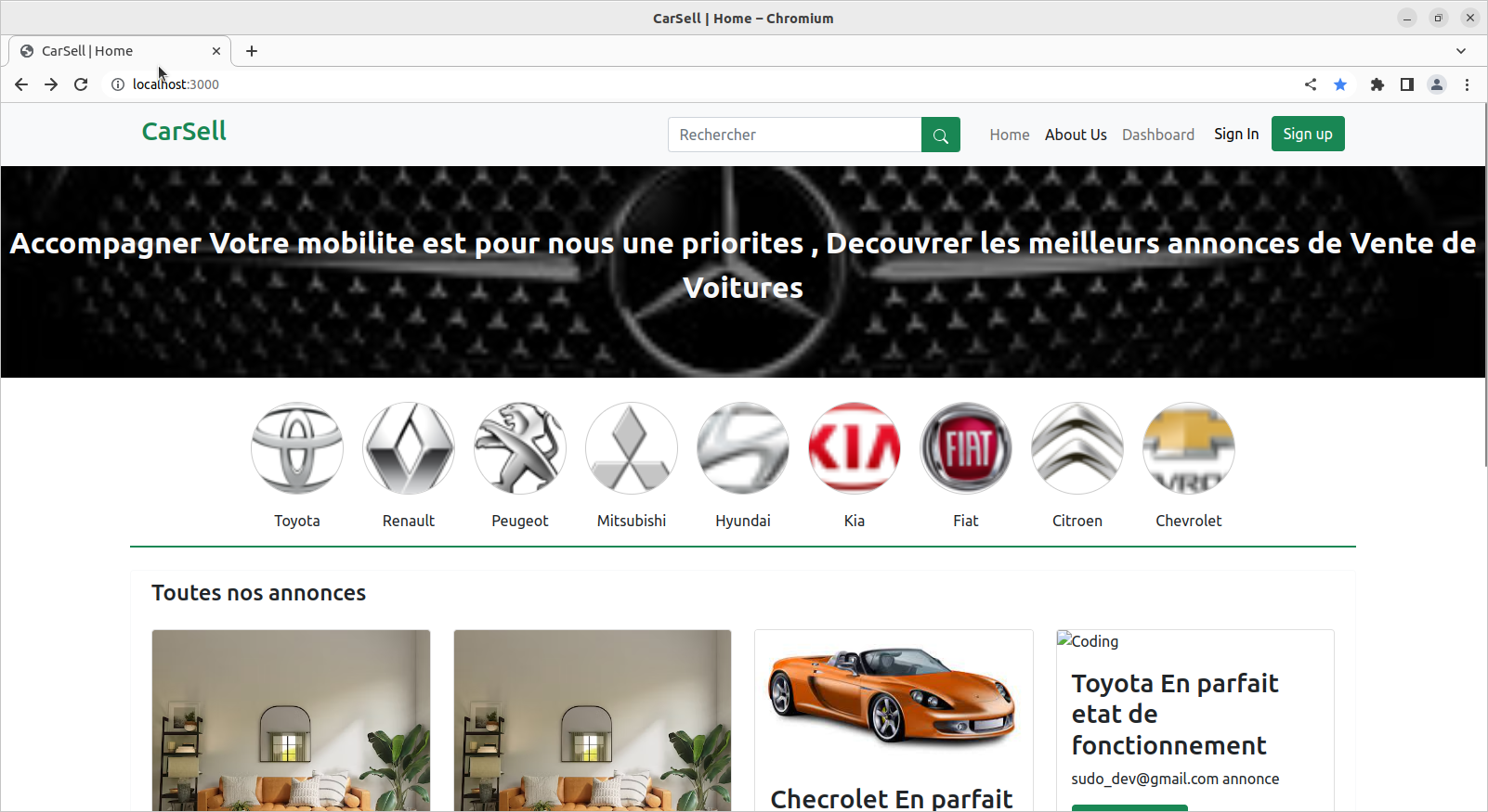 Carsell: E-commerce App for Car Selling