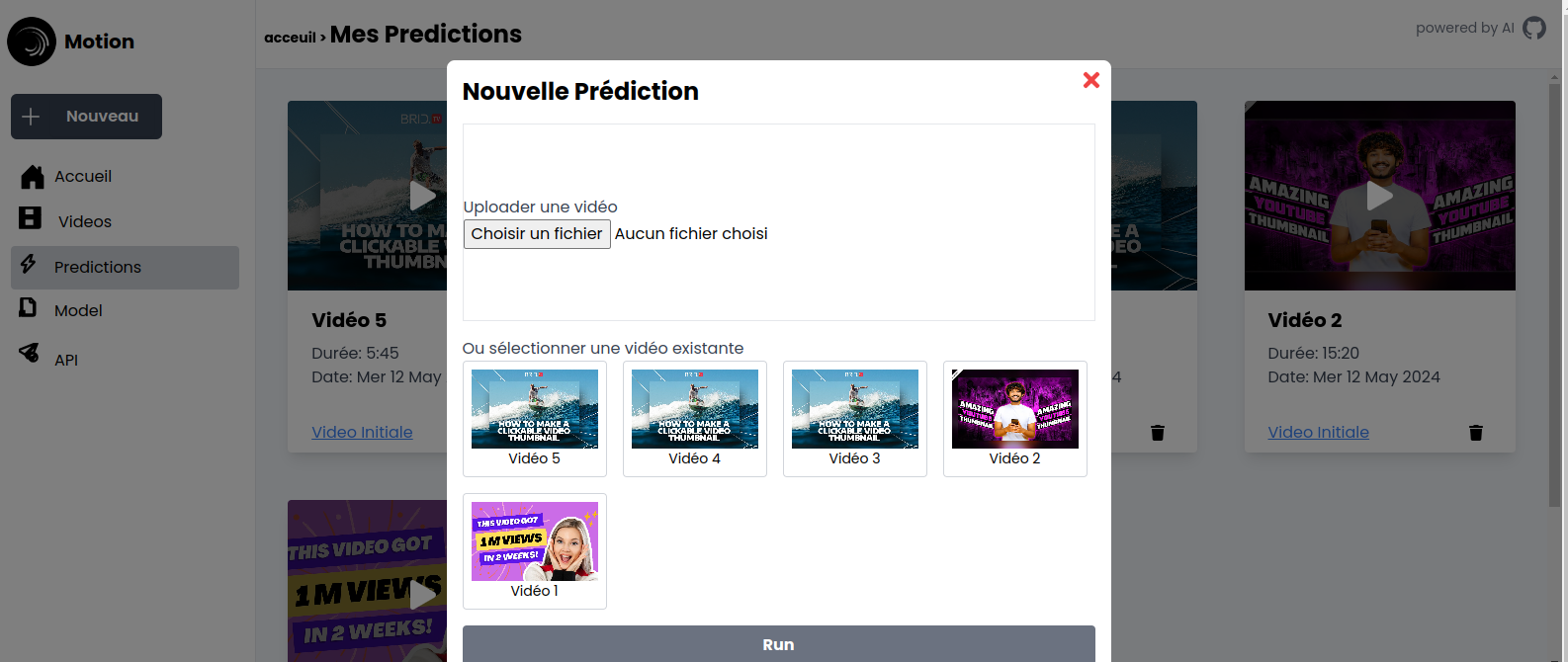 Motion Prediction App